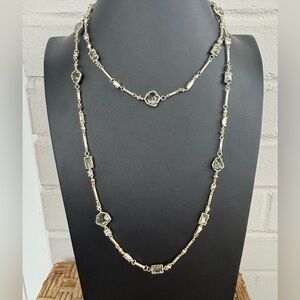 Kendra Scott Yazmin Gold & Sage Green Mix Necklace